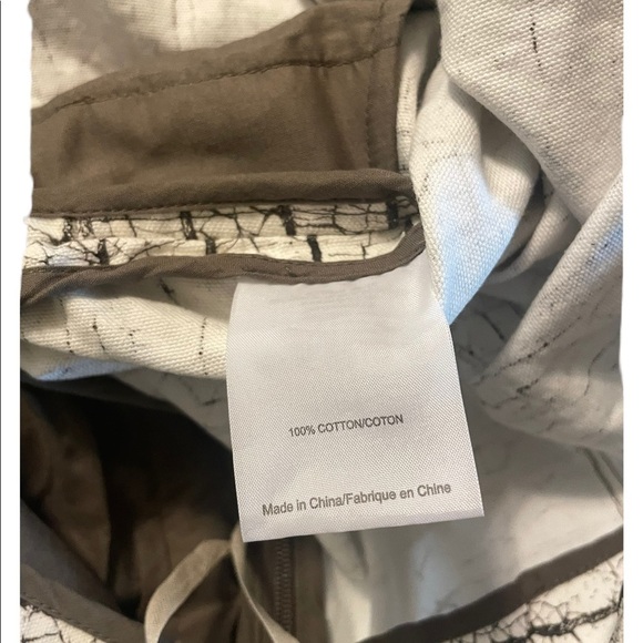 Tory Burch Palma Stripe Cracked Print A Line Straight Pencil Skirt - Picture 6 of 8